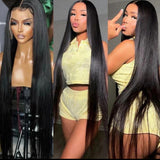 HD Lace Front Wig - Raw Indian Hair, Glueless Full Lace Frontal Wig for Black Women, Natural Look & Comfortable Fit**