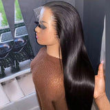 HD Lace Front Wig - Raw Indian Hair, Glueless Full Lace Frontal Wig for Black Women, Natural Look & Comfortable Fit**