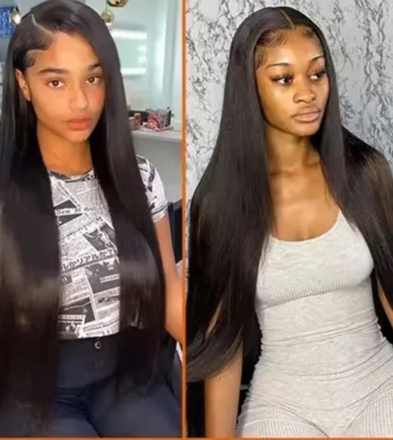 HD Lace Front Wig - Raw Indian Hair, Glueless Full Lace Frontal Wig for Black Women, Natural Look & Comfortable Fit**