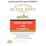 African Cocoa Butter Black Soap – Natural, Hydrating, and Deep Cleansing for Radiant Skin-3.5 OZ