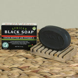 African Cocoa Butter Black Soap – Natural, Hydrating, and Deep Cleansing for Radiant Skin-3.5 OZ